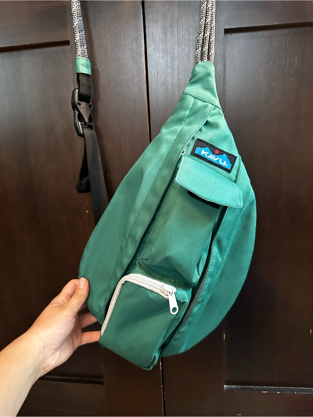 Kavu Hunter mini Green Crossbody Sling Bag